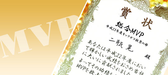 最優秀賞(MVP)発表